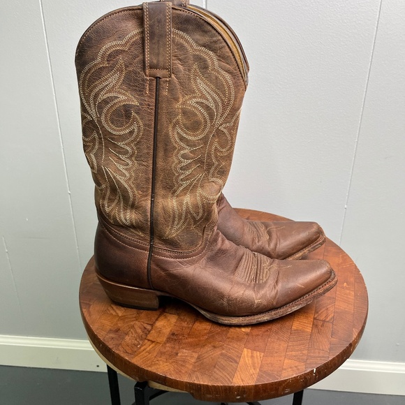 Shyanne Women's Loretta Western Boots Brown Leather Snip Toe Size 9B - Picture 1 of 9